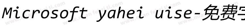Microsoft yahei uise字体转换